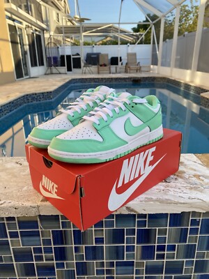 2021 Wmns Dunk Low 'Green Glow' | eBay
