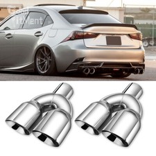 For Lexus IS F 200 2.5" In 3.5'' Out 9.5'' Long Dual Exhaust Pipe Tip Weld On