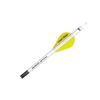 Quikfletch Twister W/Y/Y 6 pack