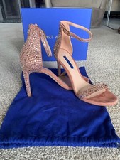 Stuart Weitzman Swarovski Crystal Nudisong Bl...