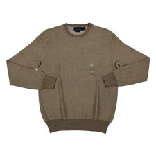 Polo Ralph Lauren Long Sleeve Pima Waffle Cotton Crewneck Sweater - Camel Tan