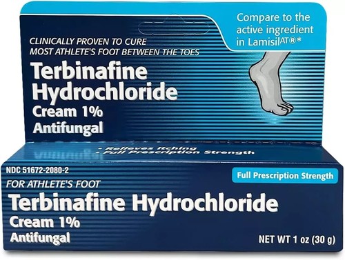 Terbinafine Hydrochloride AntiFungal Cream 1% (1 oz.) | USA free ship