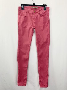 Zara Trafaluc Jeans Pantalones 6 Slim Rojo Rosa Delgado Elastizado Pantalón  | eBay