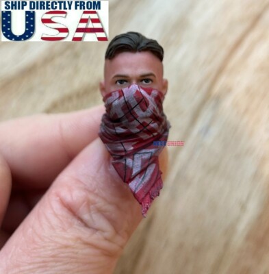 1/12 SSG002 PUBG Male Head Sculpt For 6'' Mafex SHF Marvel PHICEN Soldier Figure