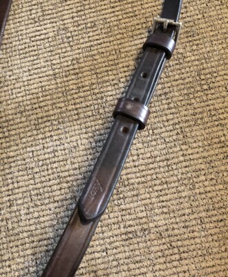 Martingale Anglaise En Cuir Marron – Tory Havana – Course – Taille Réelle – Occasion