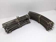 Vintage Lionel Metal O-27 Gauge Train Tracks Lot Of 17 - 8 Curved - 9 Straight