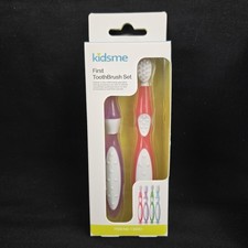 Kidsme First Toothbrush Set, Soft Bristled Brush Easy Cleaning, 2 ToothBrushes