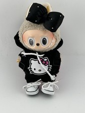 Labubu Clothes Black Backpack Hello Kitty Outfit No Doll
