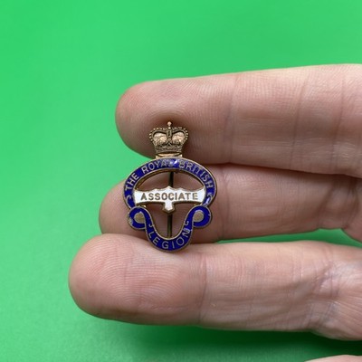 British Legion Navy Blue Enamel Gold/Blue Tone Badge B
