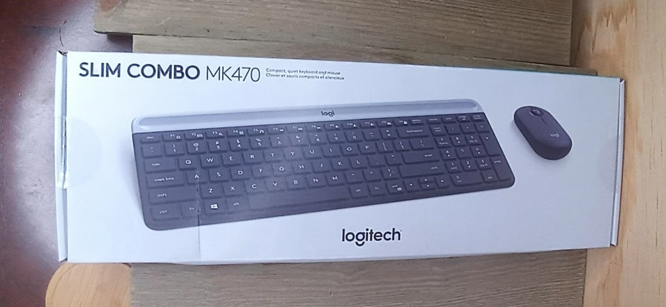 Brand New Logitech MK470 Slim Combo Wireless Keyboard and Mouse Black $5 Ship - Image 3 of 3