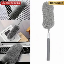 Microfiber Duster Soft Feather Dusting Brush Household Extendable Cleaning Tool