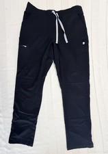 FIGS Kade Cargo Scrub Pants Women s M Black Straight Leg Stretch TW2000R Scrubs