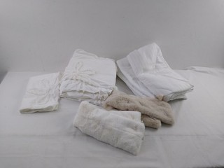 M&S 5pcs Home Bundle Double Bedding Set Pillow Protectors & Hottie New