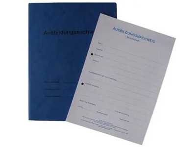 Berichtsheft / Ausbildungsnachweis als Block - für 1 Jahr: tägliche...