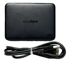 WD Easystore 1TB External USB 3.0 Portable Hard Drive - WDBAJN0010BBK-XB Black