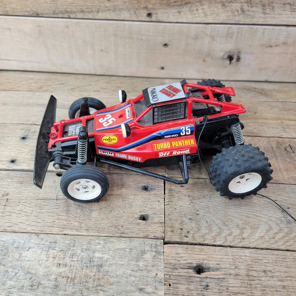 Nikko 1/16 Turbo Panther Frame Buggy Remote Control RC Car #35 FOR PARTS AS IS - Image 3 of 4
