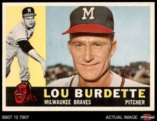 1960 Topps #70 Lew Burdette Braves 8.5 - NM/MT+