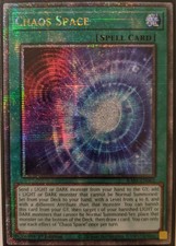 YuGiOh Chaos Space Quarter Century Secret Rare 1st Edition RA01-EN065