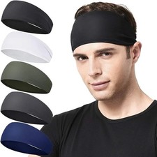 Sports Headband Sweatband Men Women Gym Running Yoga Quick Dry Hair Band