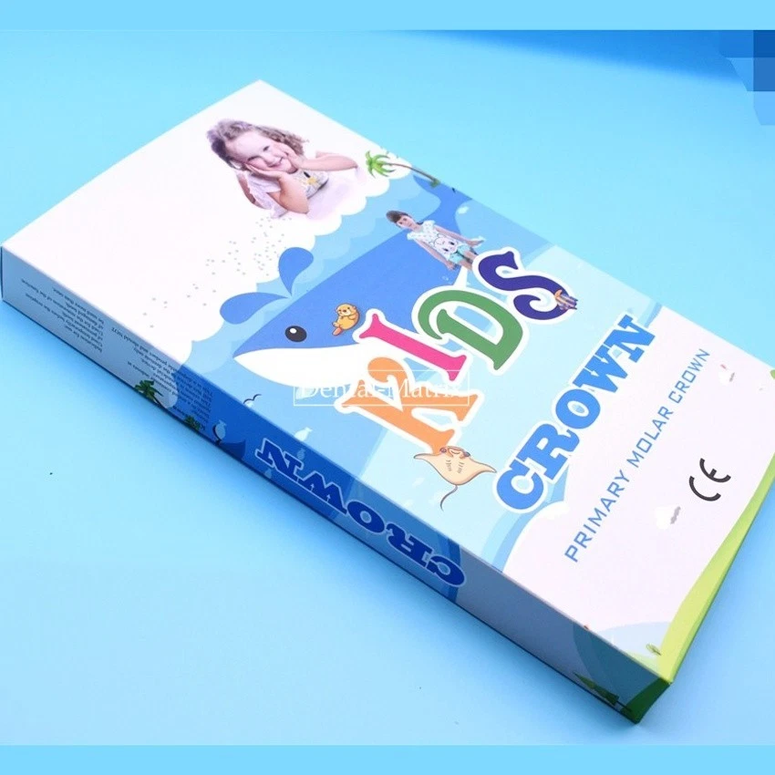 Kit de coronas pediátricas molares primarias de acero inoxidable corona dental para niños 48 tamaños Foto 4 de 4
