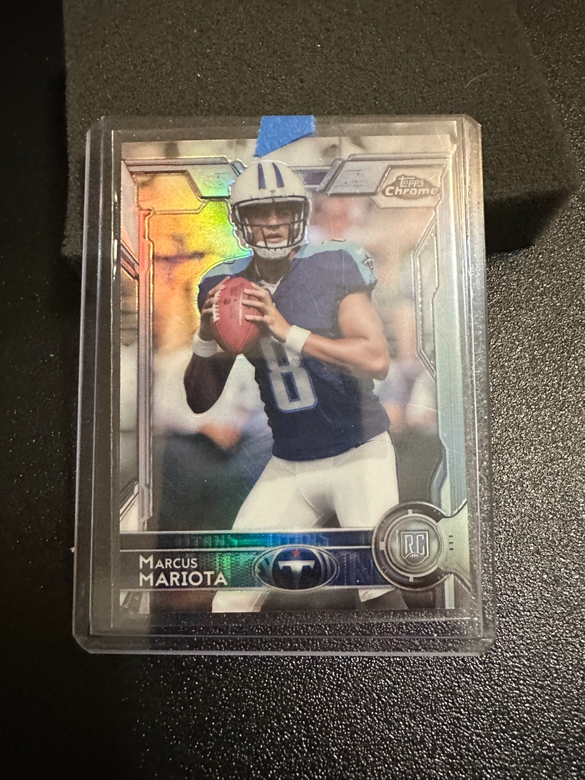 2015 Topps Chrome Football Refractor # 150 Marcus Mariota - Tennessee Titans