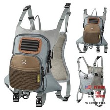 Waterproof Fly Fishing Chest Pack with Hard Bottom Work Station, Holds