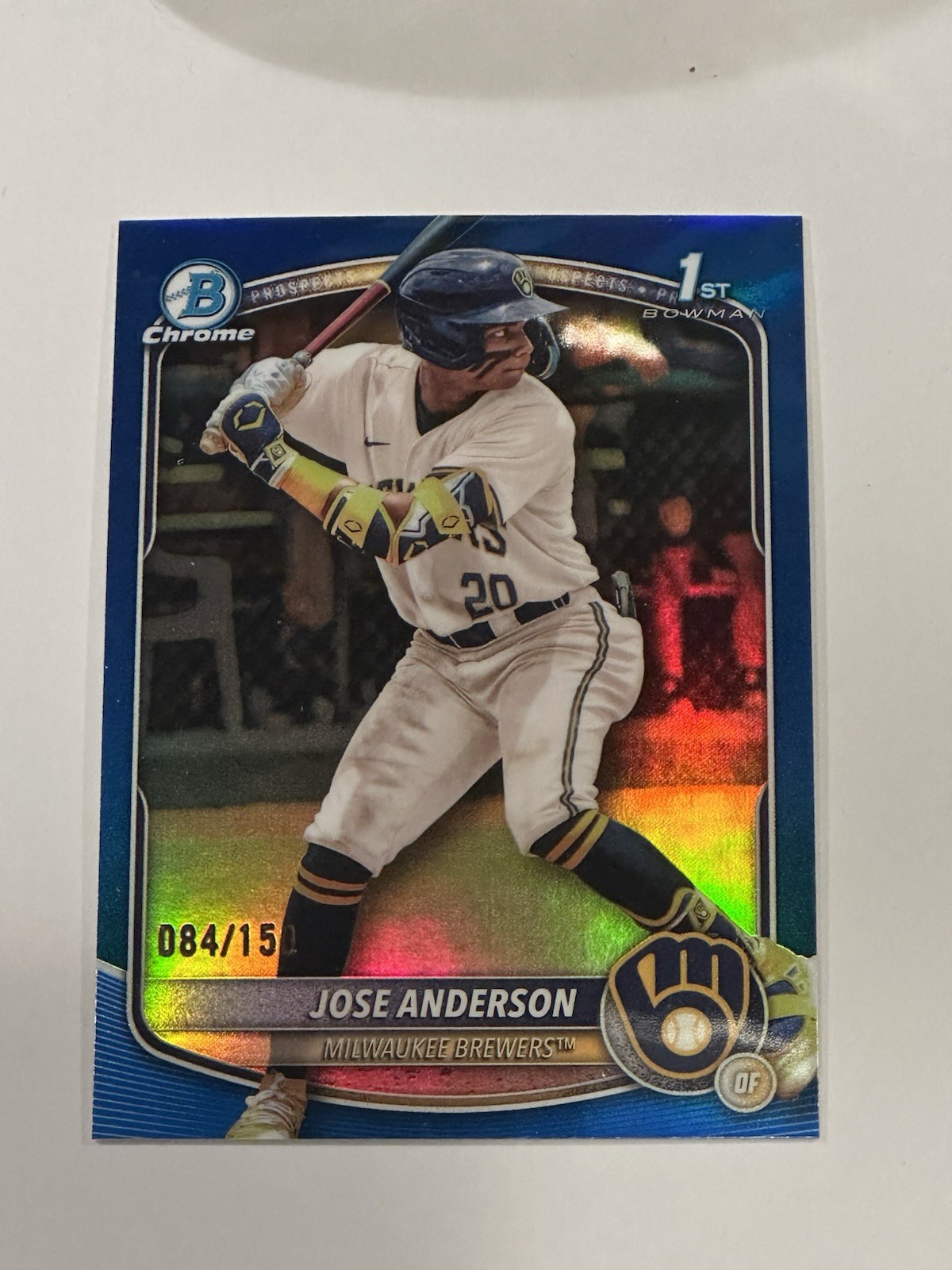 2025 JOSE ANDERSON - BCP193 - BOWMAN CHROME BLUE 150
