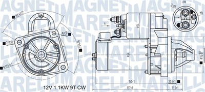 MAGNETI MARELLI Anlasser Starter BMW 3,2 12417832486 12317830793 12417830793