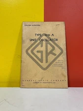 GENERAL RADIO COMPANY 896-C 1218-A System Operating and Maintenance Instructions