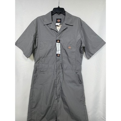 Dickies Gray Work Utility Coverall One Piece Jumpsuit Men's MEDIUM