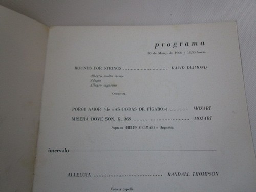 LIsbon classic music concert programme 1966 conductor Adrian Sunshine - Picture 4 of 6