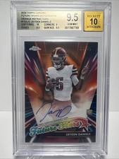 2024 Topps Chrome Future Stars JAYDEN DANIELS Orange Refractor BGS 9.5 AUTO 10