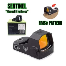 Swampfox Sentinel Green/Red Dot Sight 1x16 3MOA RMSc -Manually adjust brightness