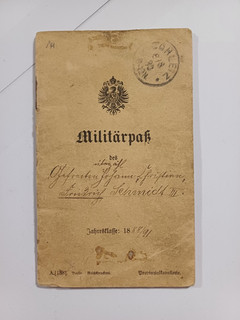 Orig.Militär Pass "Thüringisches Husaren Regt.Nr.12"