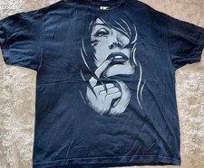 FAMOUS Stars & Straps Sexy Woman Face Logo Tattoo XXL Black MINT Rare