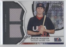 2011 Bowman Sterling USA Baseball X-Fractor Dual Relics 82/199 Tyler Naquin 2x6