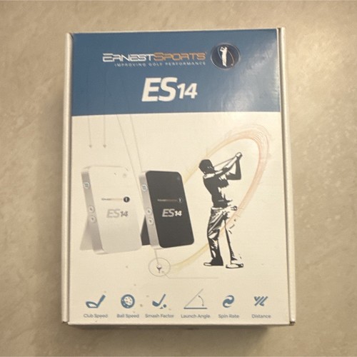 Ernest Sports ES14 Golf Launch Monitor Black w/ Carrying Bag & Power Adapter