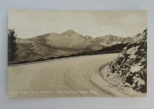 Long's Peak Colorado Elevation 14,255 ft From The Trail Ridge Road Postcard RPPC
