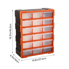18/39 Multi Drawers Parts Storage Cabinet Unit Organiser Home Garage Tools Box