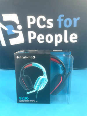 *Logitech G230 Black and Red Over the Ear Gaming Headset FREE SHIPPING*