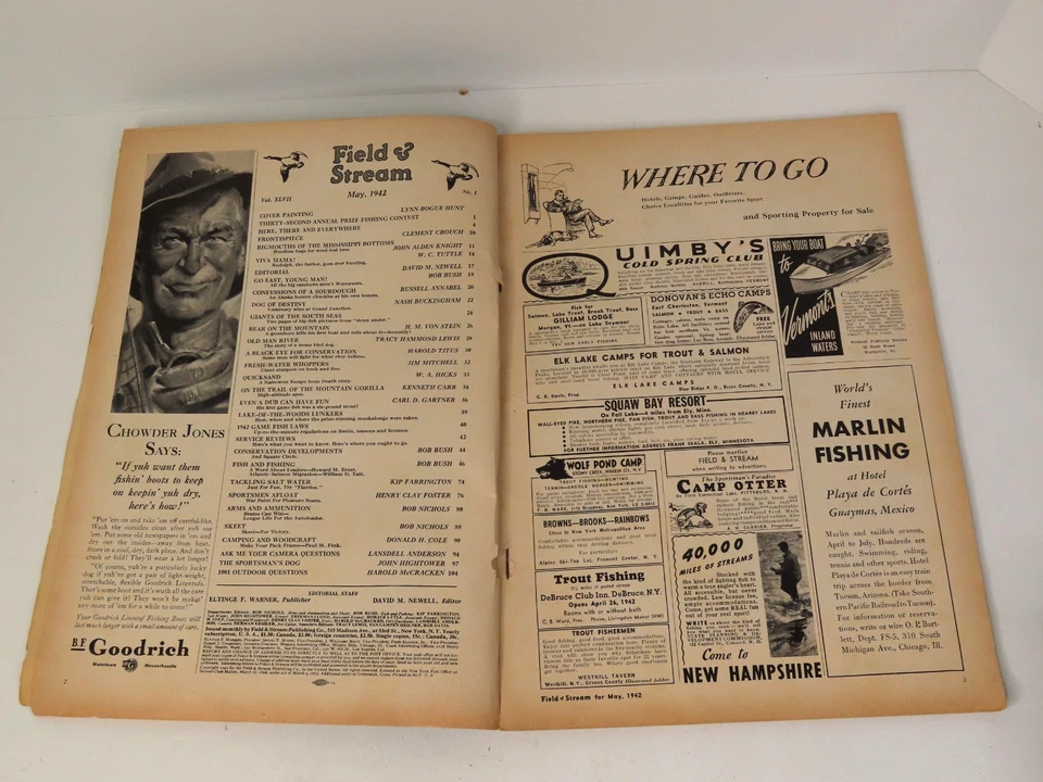 Field & Stream Magazine May 1942 Cover Painting By Lynn Bogue Hunt - Image 3 of 4