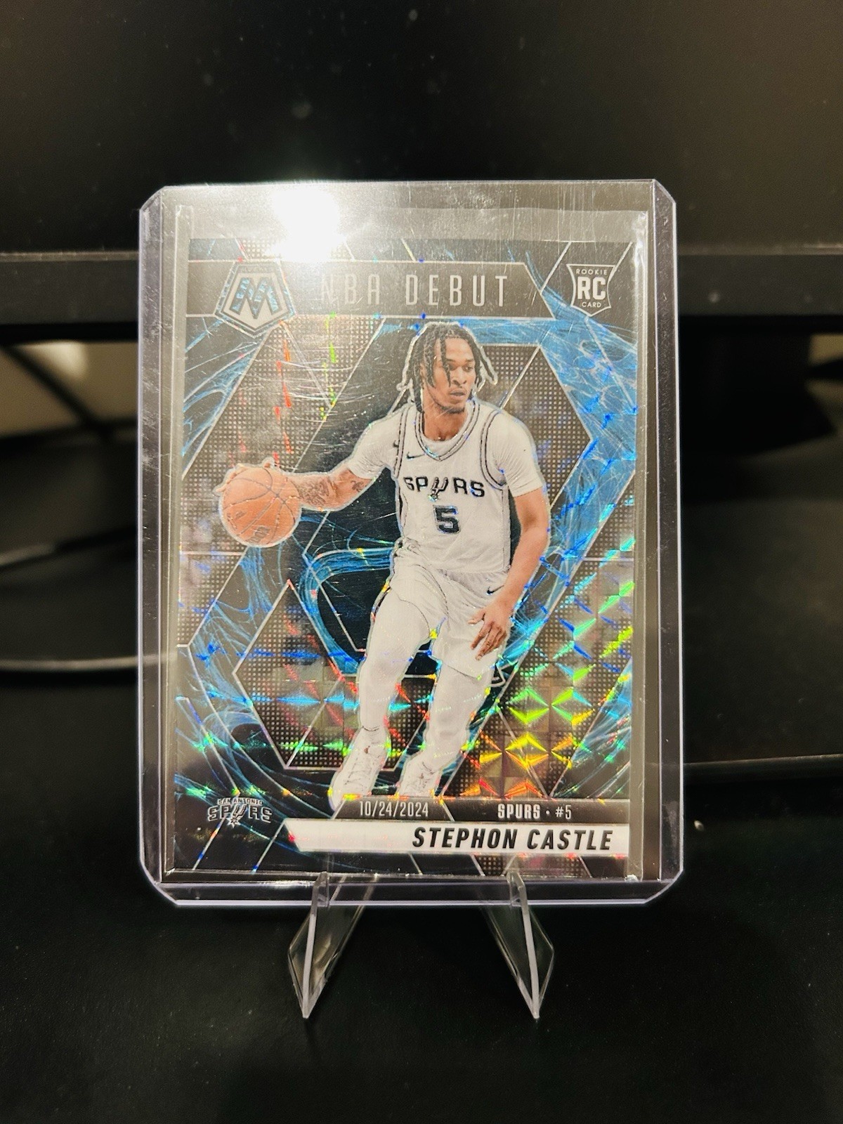 2024-25 Panini Mosaic Stephon Castle #267 NBA Debut Genesis RC Case Hit SSP