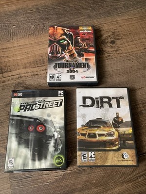   Need for Speed Pro Street, Dirt, Unreal Tournament 2004 PC DVD Rom Game Lot!