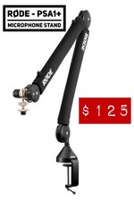 Rode PSA1 Microphone Boom Arm Stand Black Metal Adjustable Studio Mount