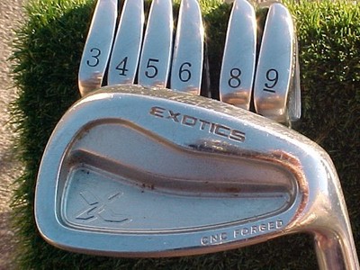 Tour Edge EXOTICS CNC FORGED Golf Clubs set Irons 3-PW w DGR300 Steel ( No 7 )