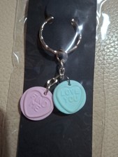  Love Hearts Keyring Great Gift Idea
