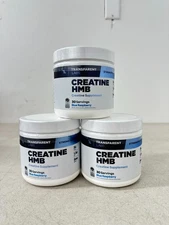 Transparent Labs Creatine HMB Supplement Blue Raspberry 297g EXP2026 - LOT OF 3
