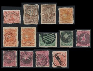El Salvador Stamps 1879 1896 Classics inc SG #2 Super Pmk #3 Fancy Cancels