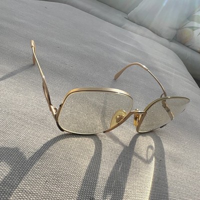 Lamy Brille Vintage 60s Gold Glasses Frame