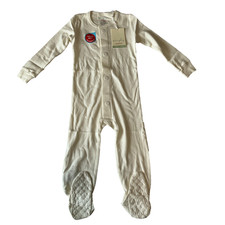 Magnetic Me Simply Footie Size 18-24 Months Cream Organic Cotton One Piece